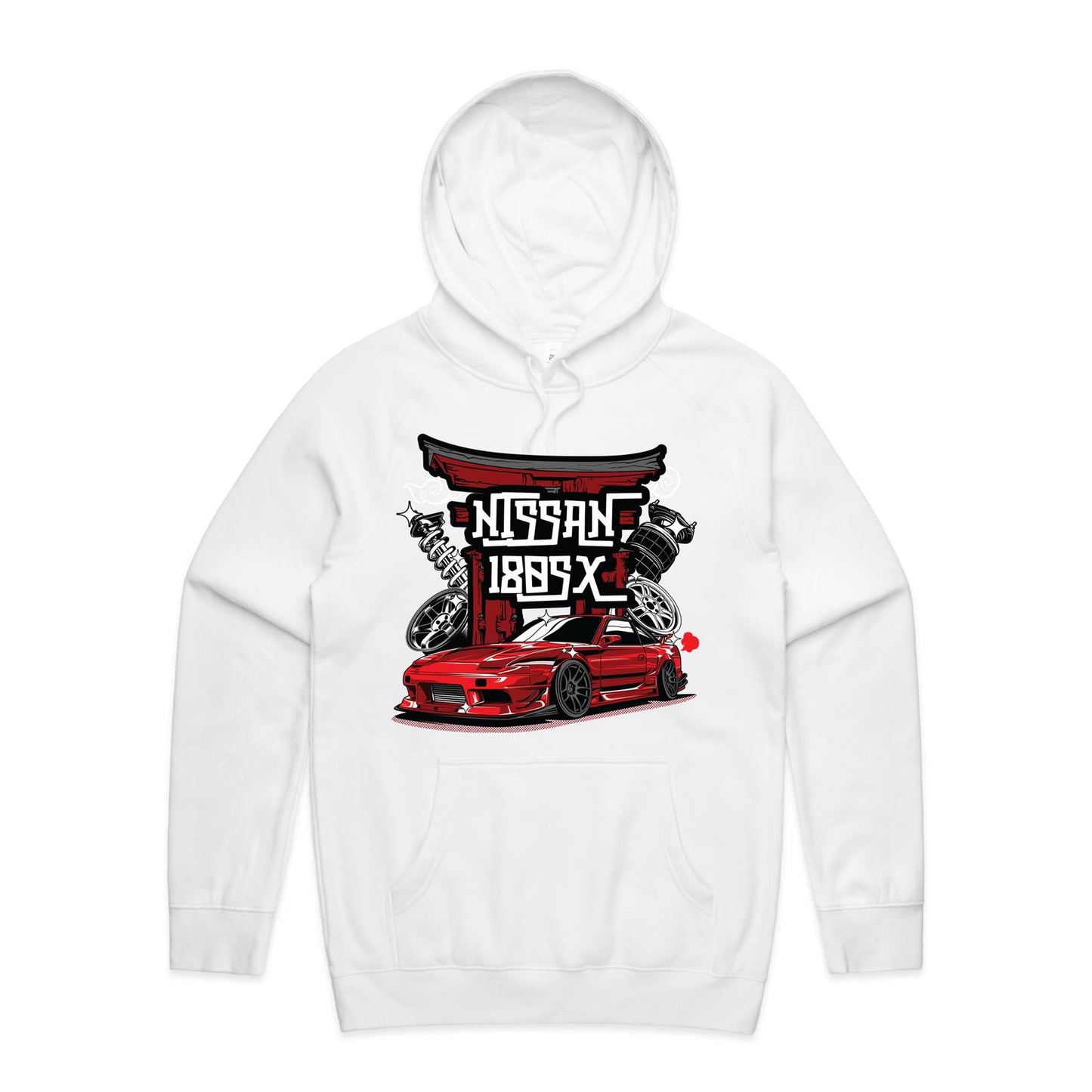 Nissan 180SX Red Hoodie