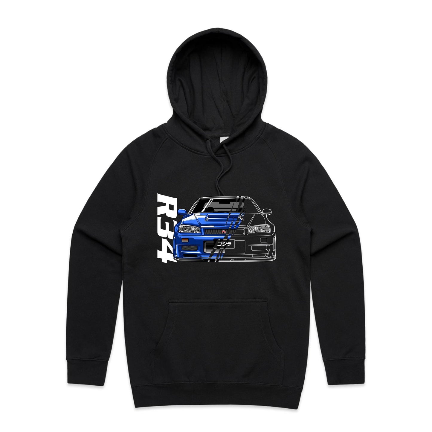 Nissan GT-R R34 Blue Hoodie