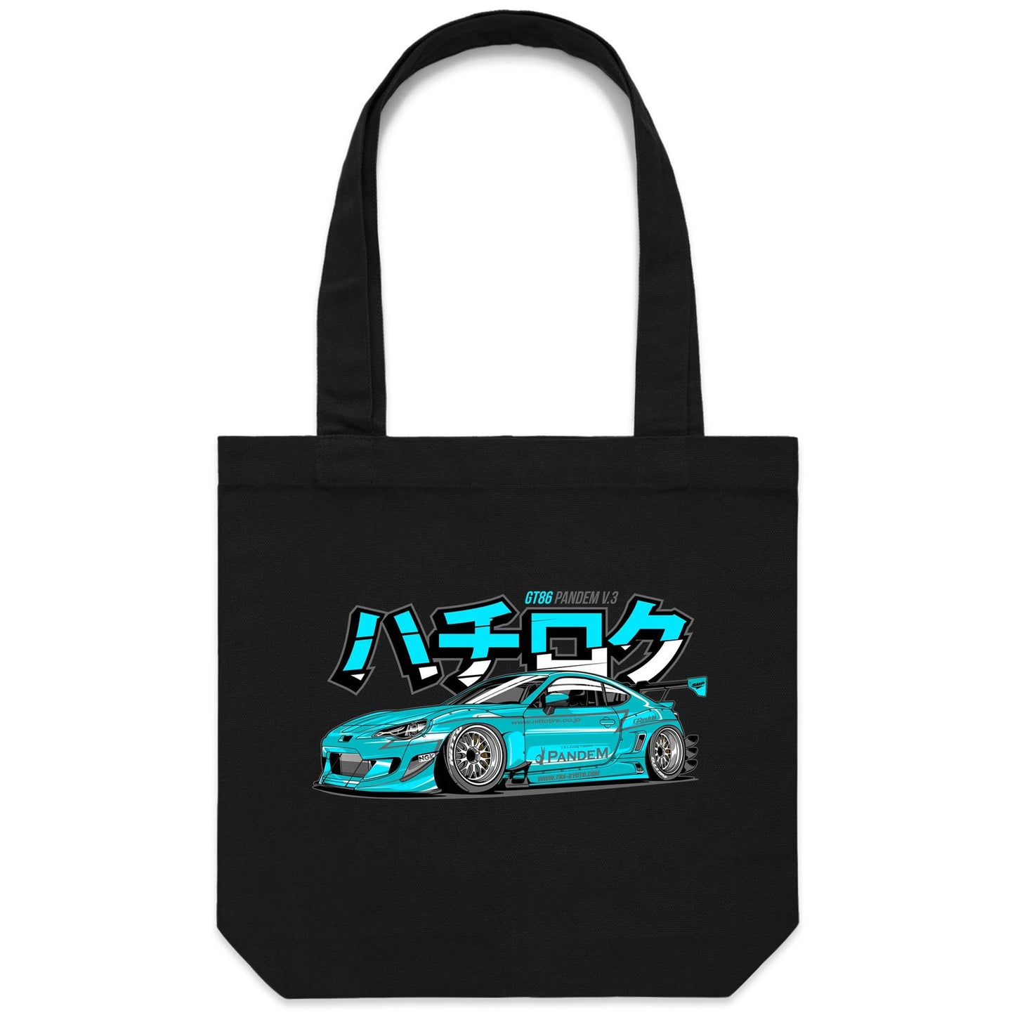 Toyota 86 Pandem V3 Teal Tote