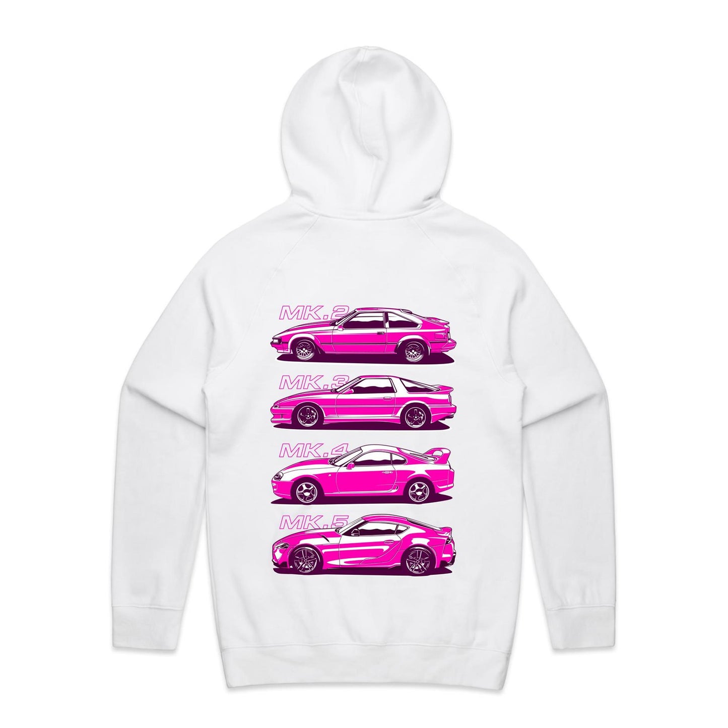 Toyota Supra Evolution Pink Hoodie