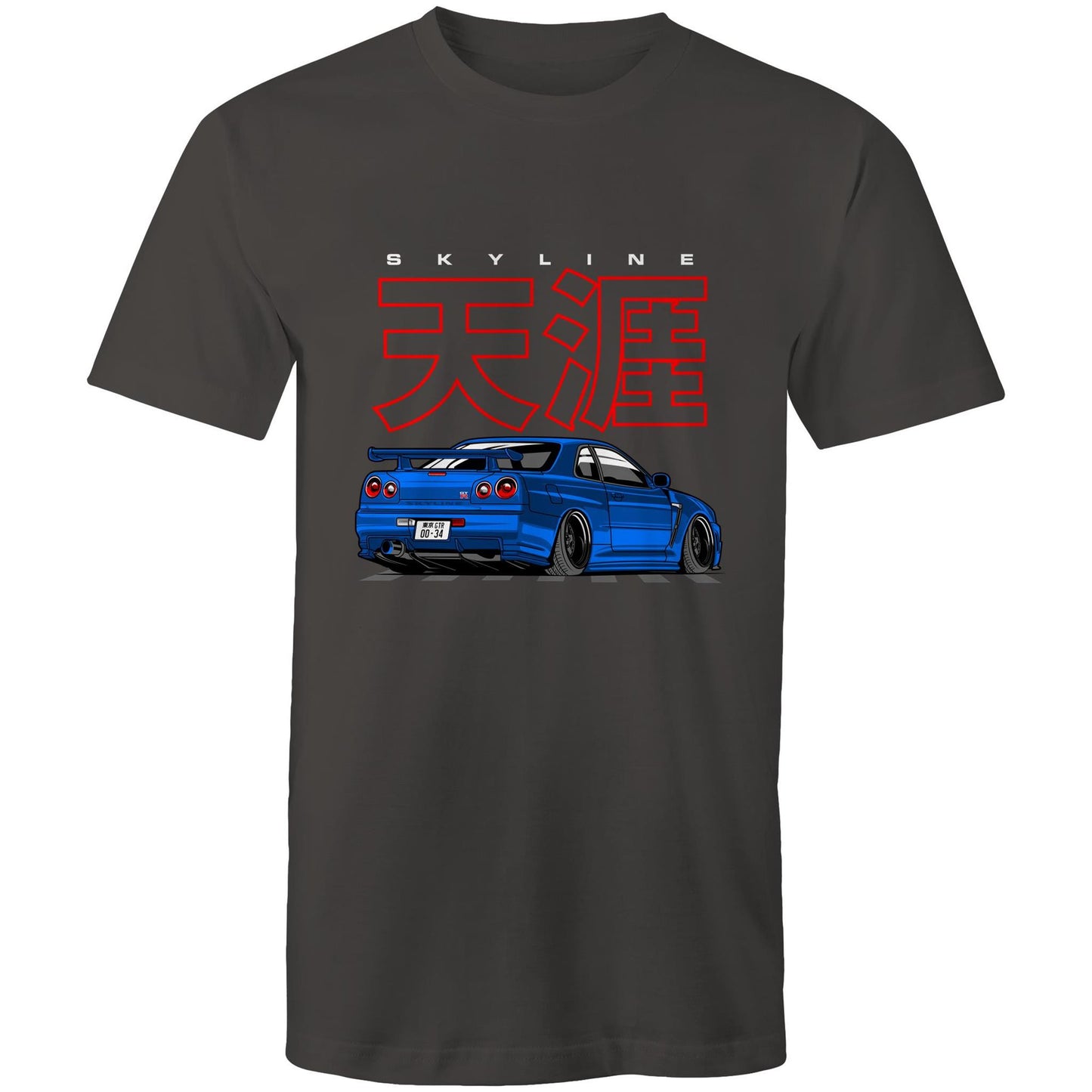 Nissan GT-R R34 Blue Tee