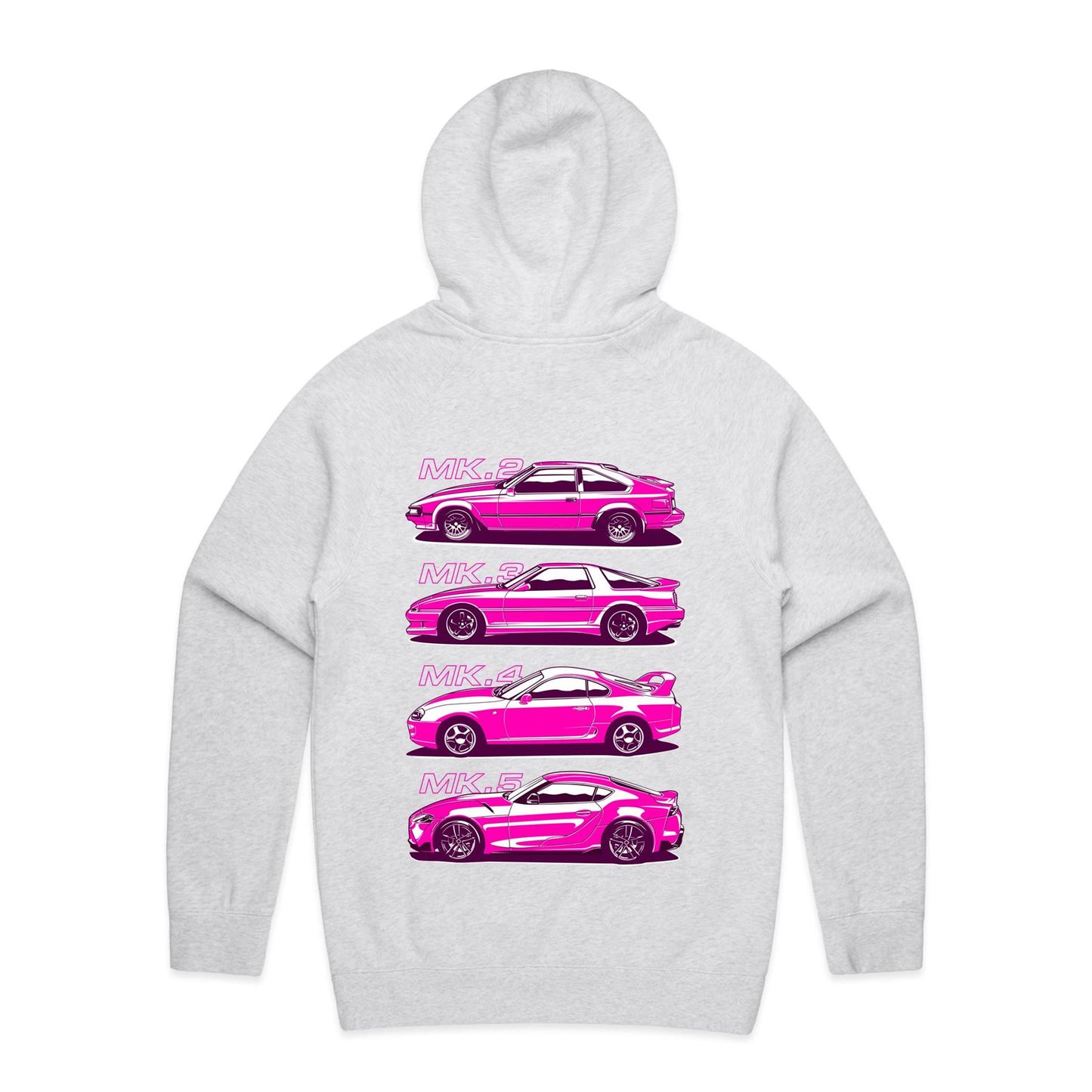 Toyota Supra Evolution Pink Hoodie