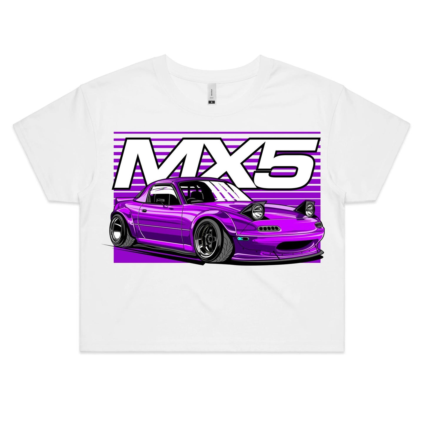 Mazda MX5 Purple Crop Top