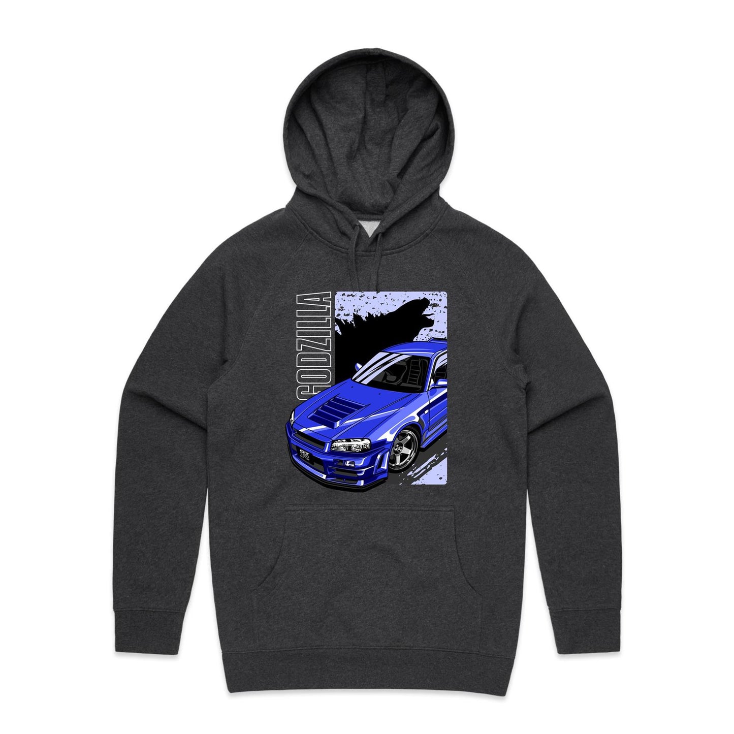 Nissan GT-R R34 Nismo Godzilla Blue Hoodie