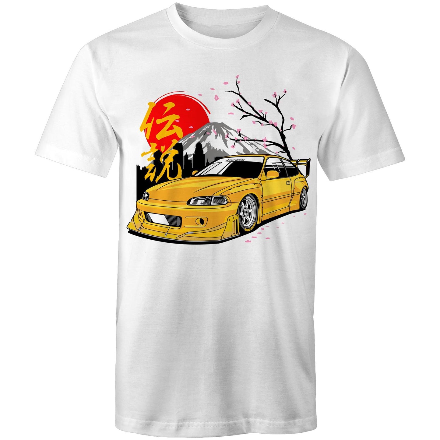 Honda Civic EG6 Yellow Pandem Tee