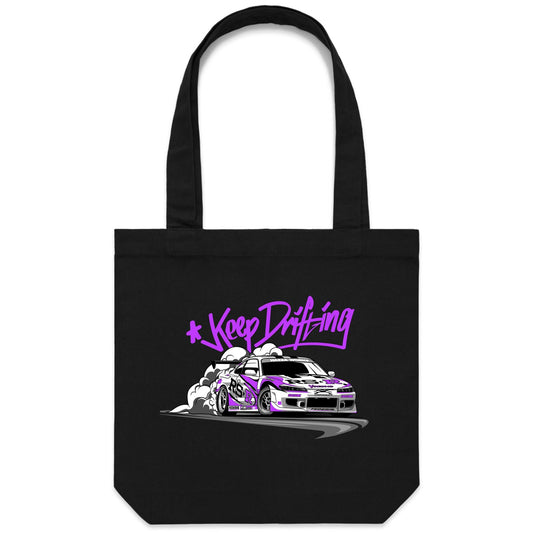 Nissan S15 Silvia Keep Drifting Purple Tote