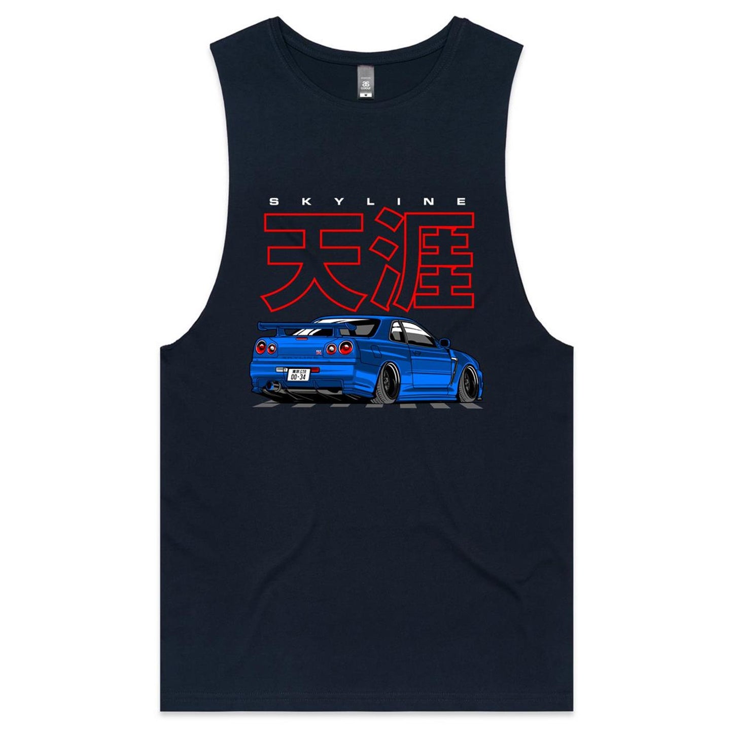 Nissan GT-R R34 Blue Tank