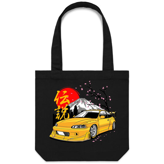 Honda Civic EG6 Yellow Pandem Tote