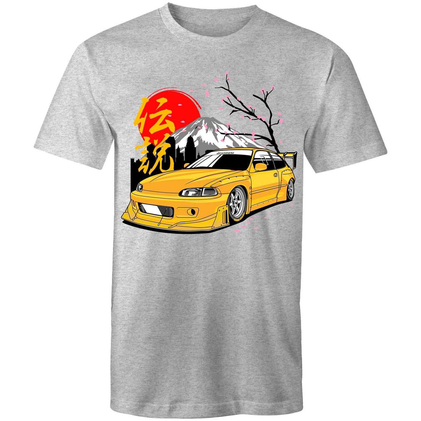 Honda Civic EG6 Yellow Pandem Tee