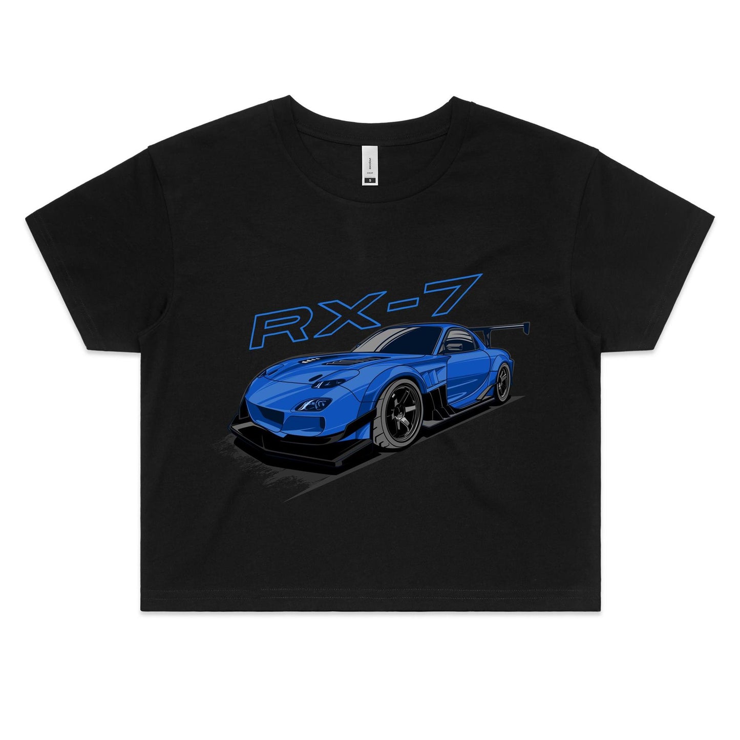 Mazda RX-7 Blue Crop Top