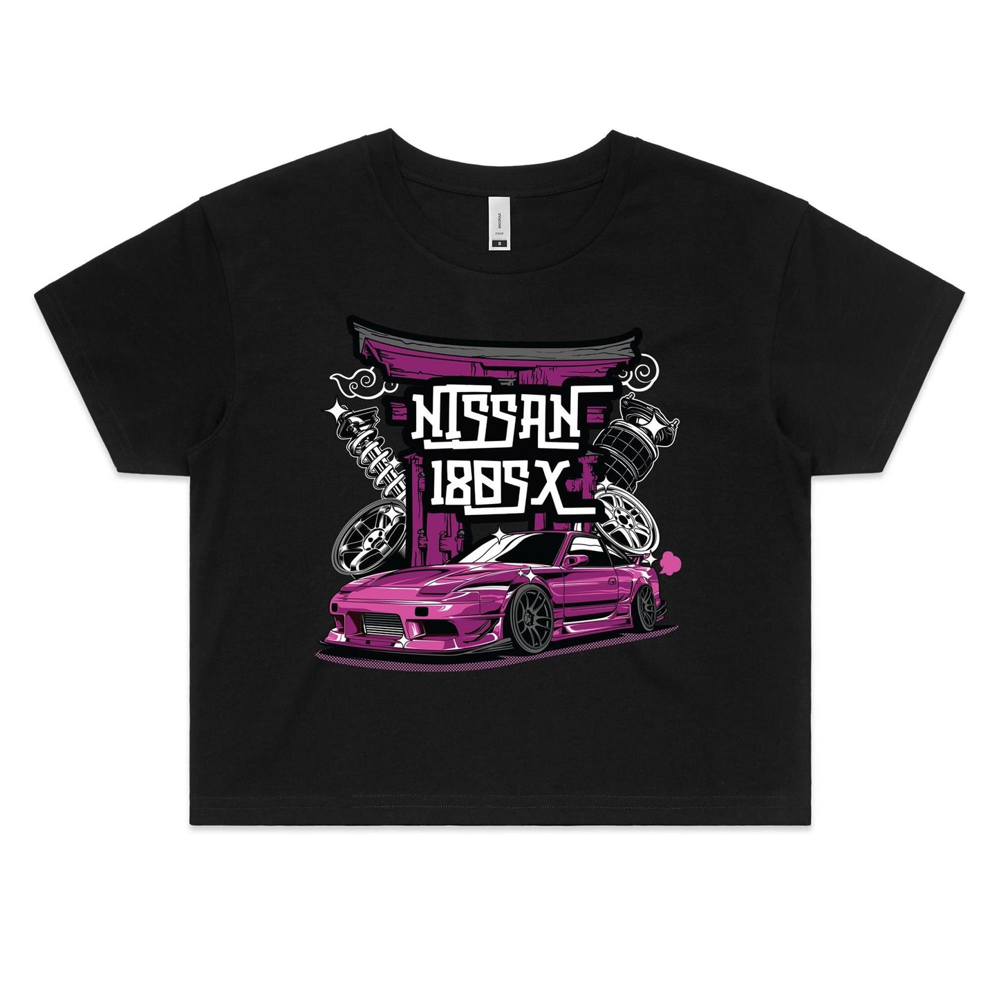 Nissan 180SX Purple Crop Top