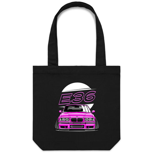 BMW E36 Pink Tote