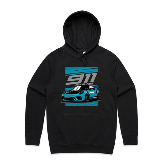 Porshe 911 GT3 RS Blue Hoodie