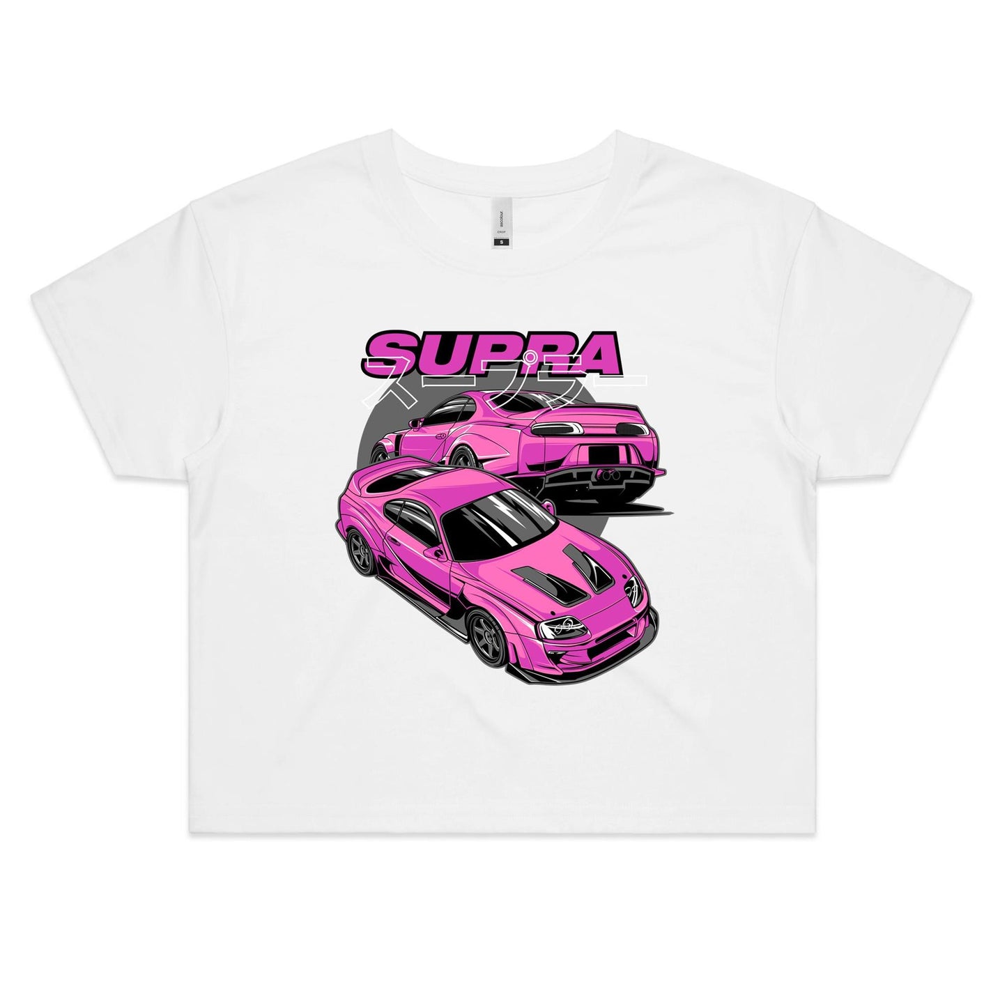 Toyota Supra Varis Pink Crop Top