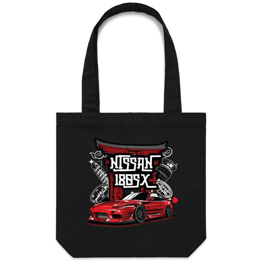 Nissan 180SX Red Tote