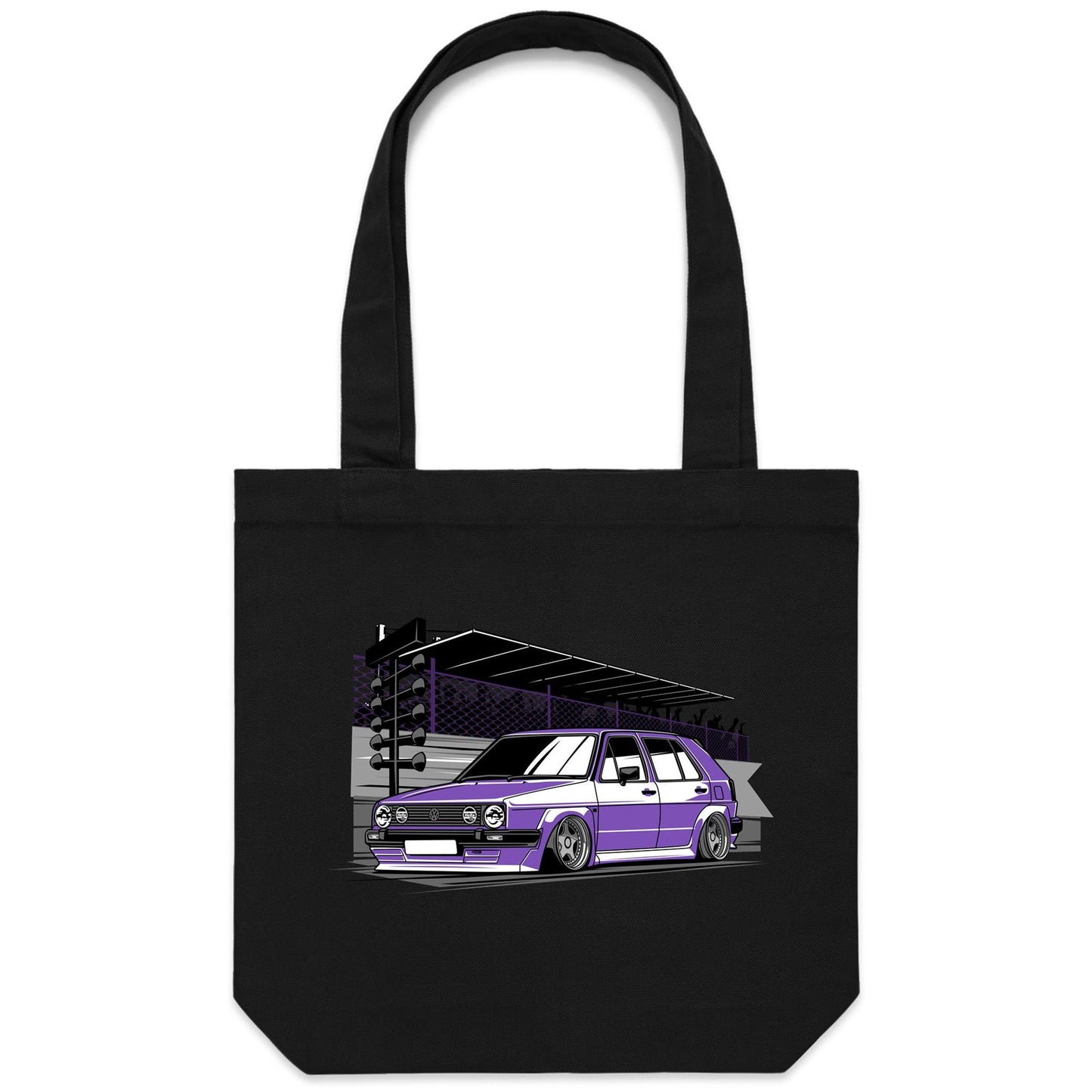 Volkswagon Golf MK2 Purple Tote