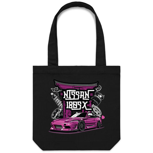 Nissan 180SX Purple Tote