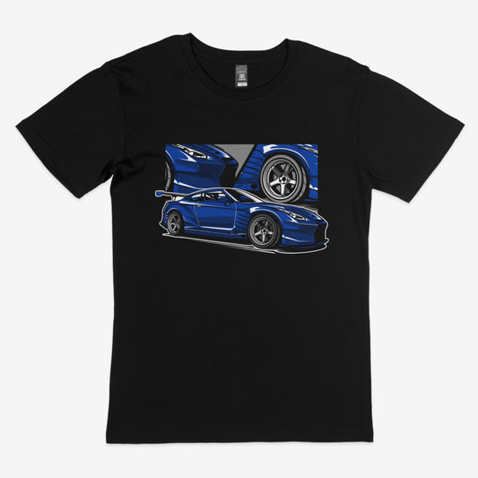 Nissan GT-R R35 Blue Tee