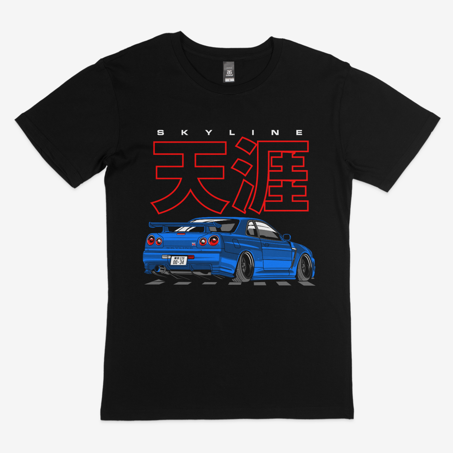 Nissan GT-R R34 Blue Tee