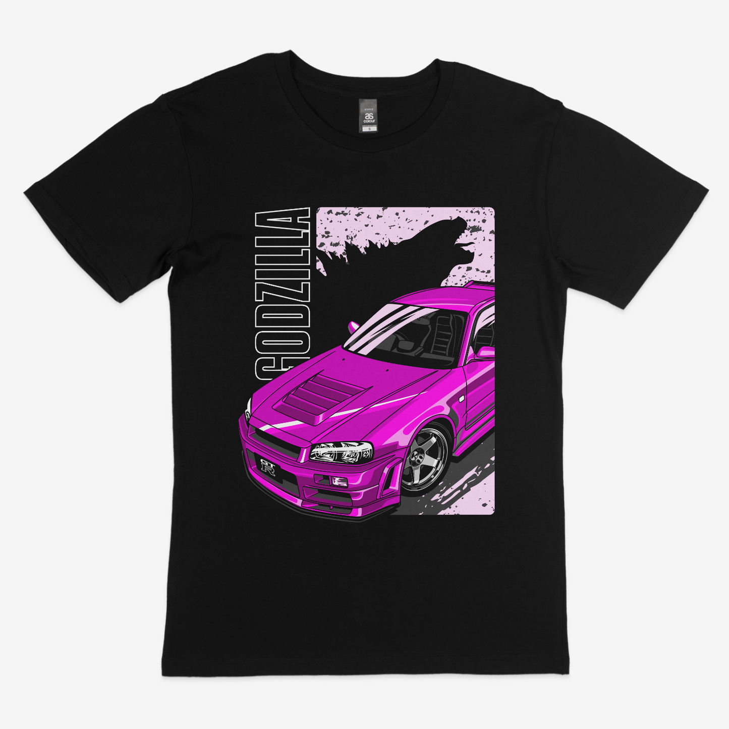 Nissan GT-R R34 Nismo Godzilla Pink Tee