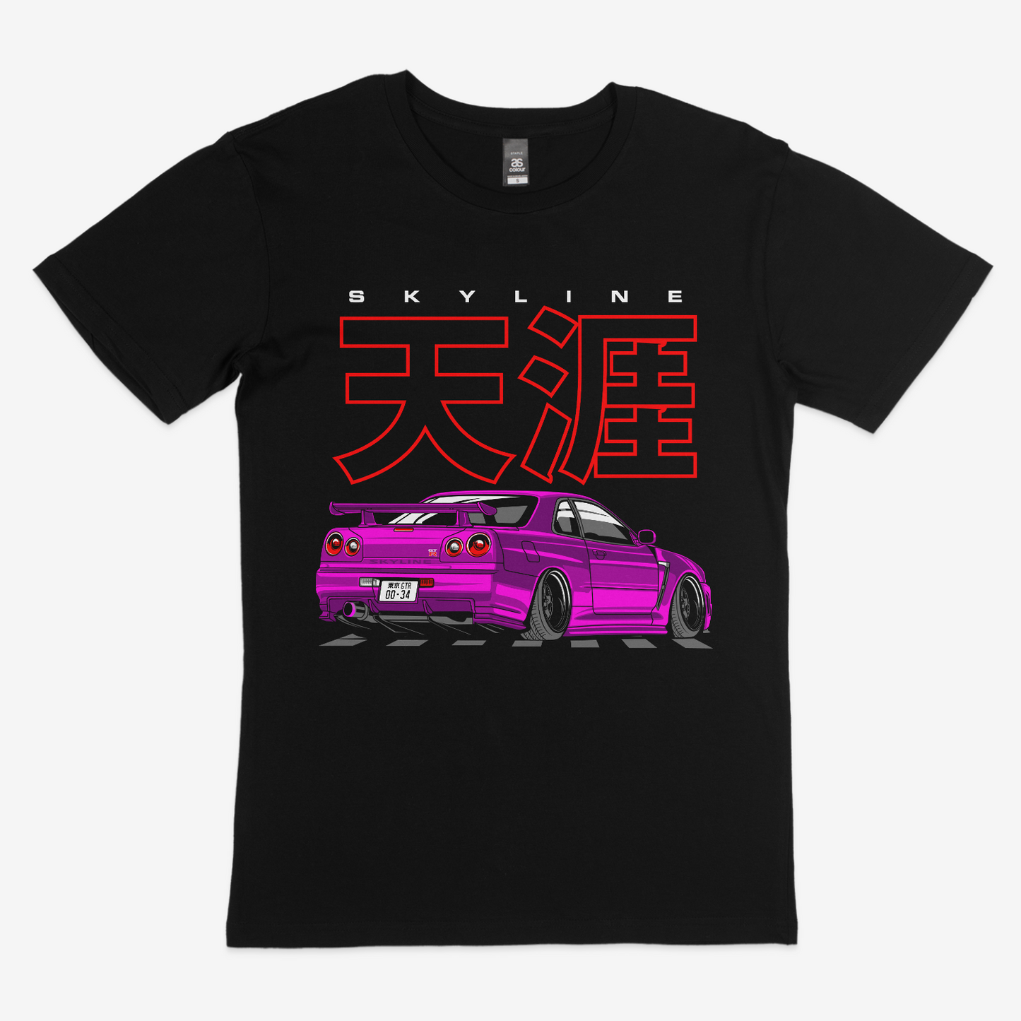 Nissan GT-R R34 Pink Tee