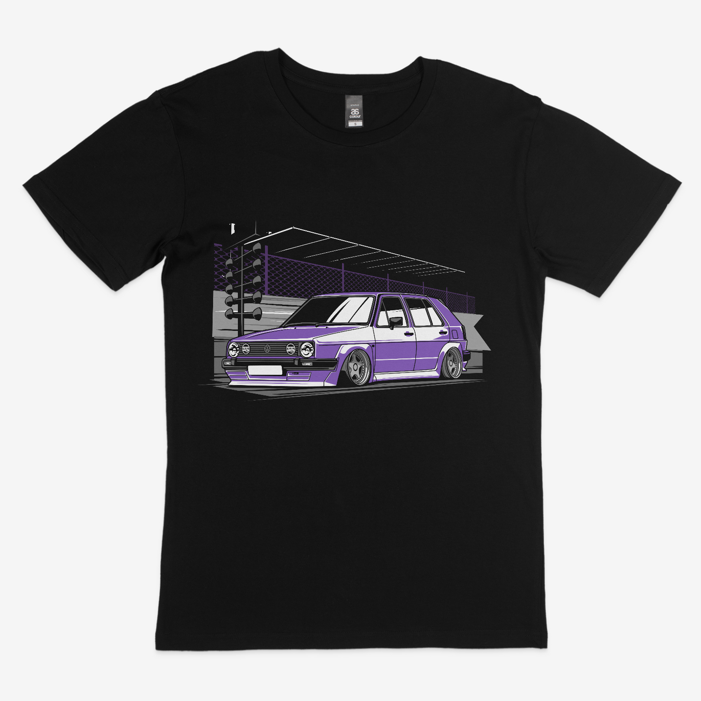 Volkswagon Golf MK2 Purple Tee