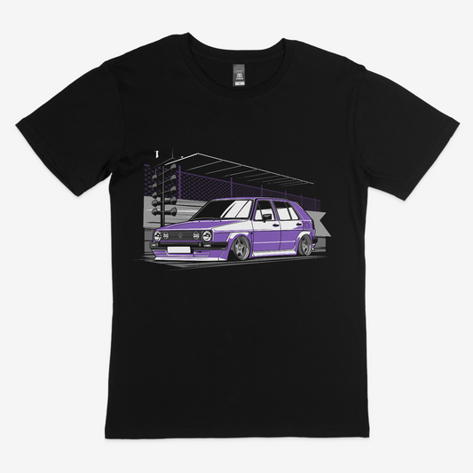 Volkswagon Golf MK2 Purple Tee