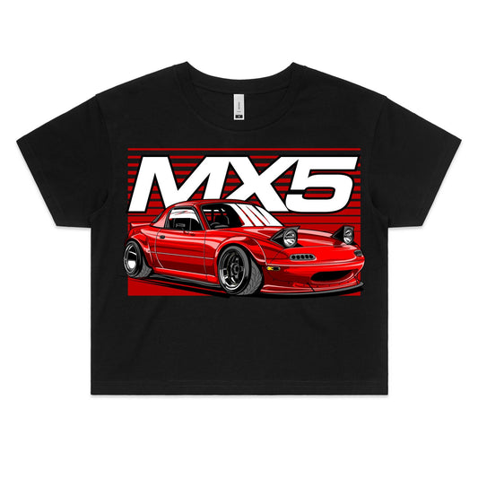 Mazda MX5 Red Crop Top