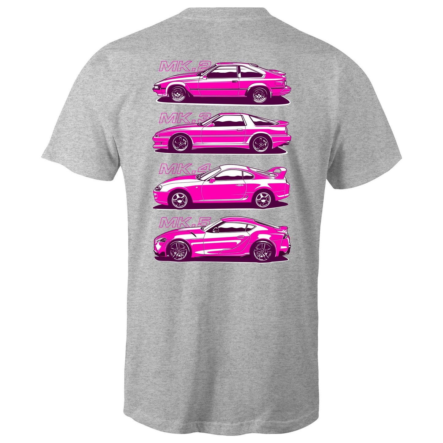 Toyota Supra Evolution Pink Tee - Front & Back Graphics