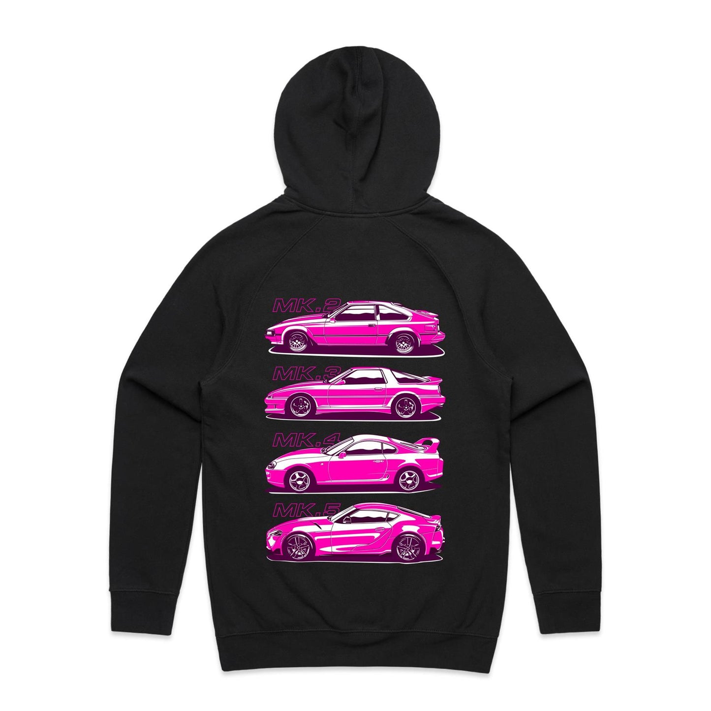 Toyota Supra Evolution Pink Hoodie