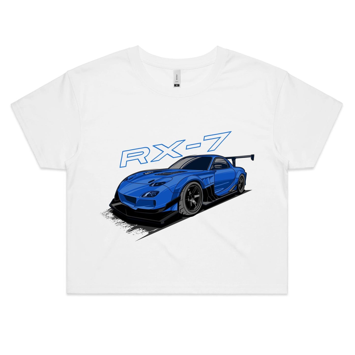 Mazda RX-7 Blue Crop Top