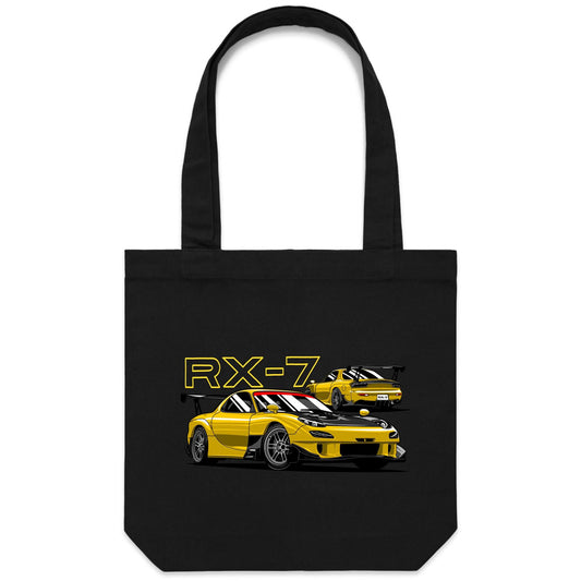 Mazda RX-7 Yellow Tote