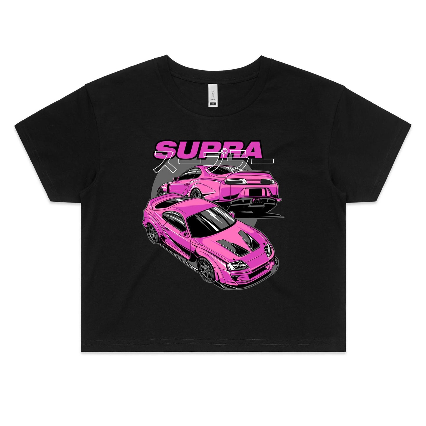 Toyota Supra Varis Pink Crop Top