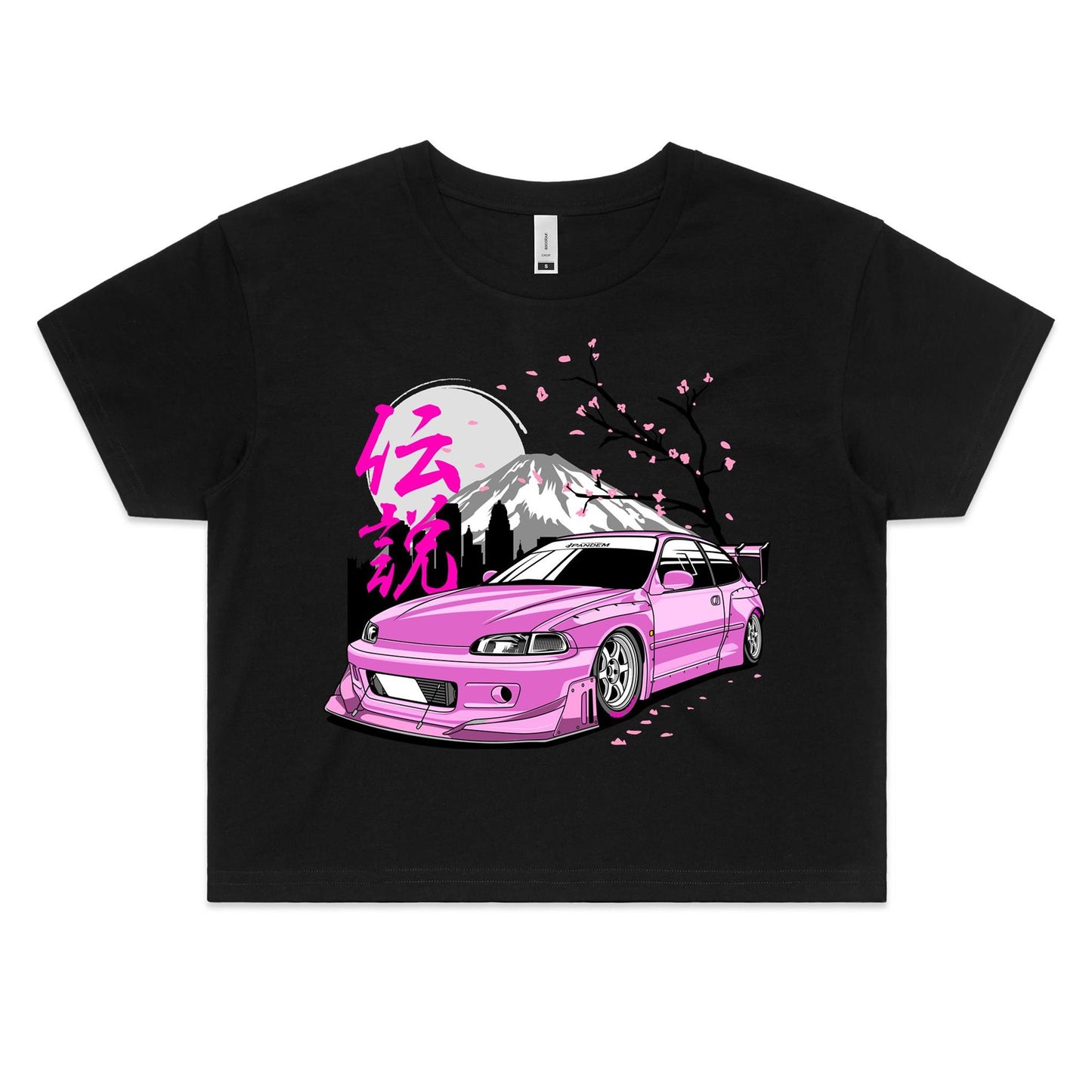 Honda Civic EG6 Pink Pandem Crop Top